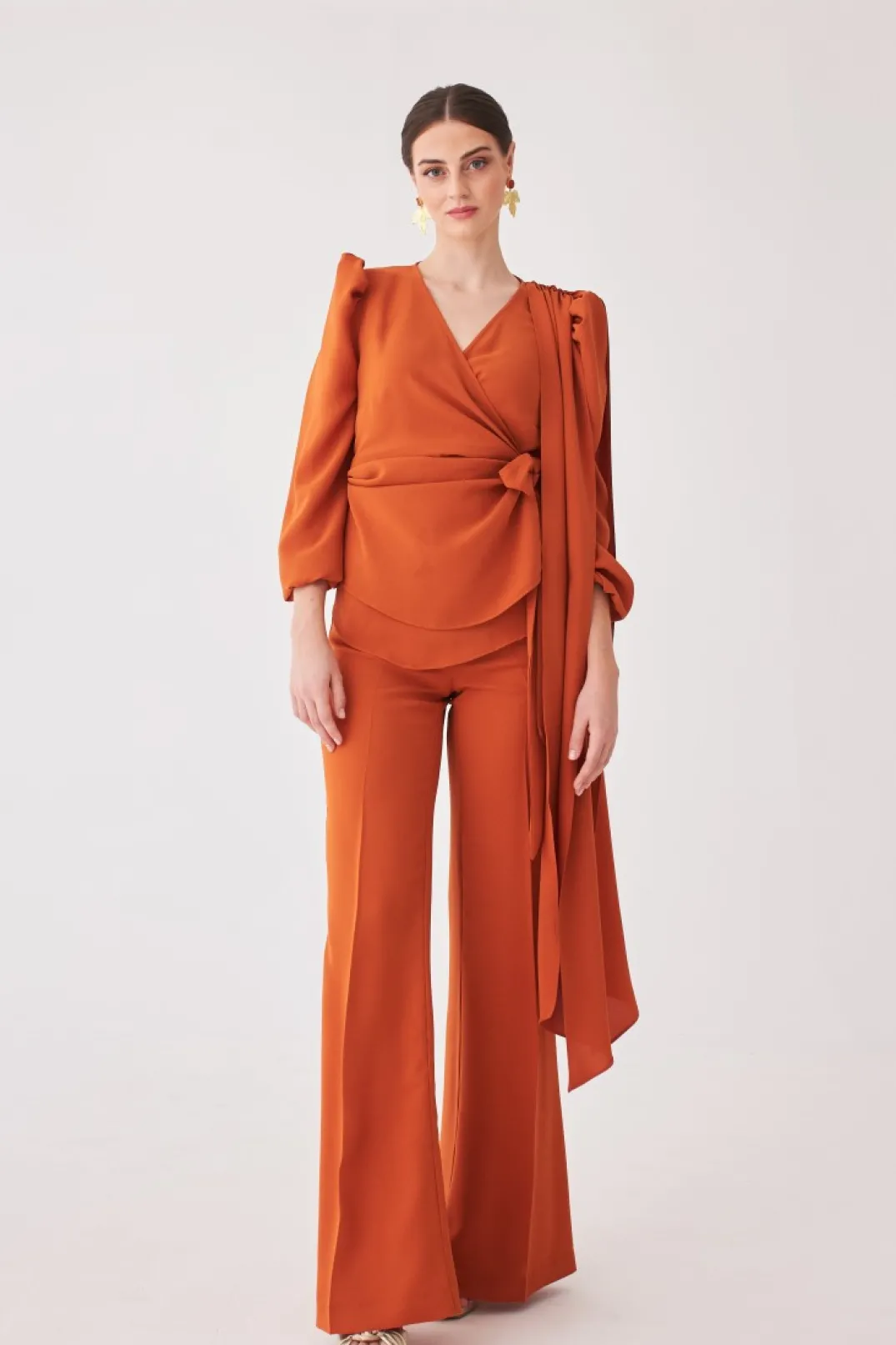 Online BLUSA LAURA MB NARANJA MARIA BARAZA X COOSY | Tops