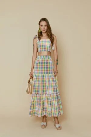 Cheap FALDA CHECKMULTICOLOR Faldas