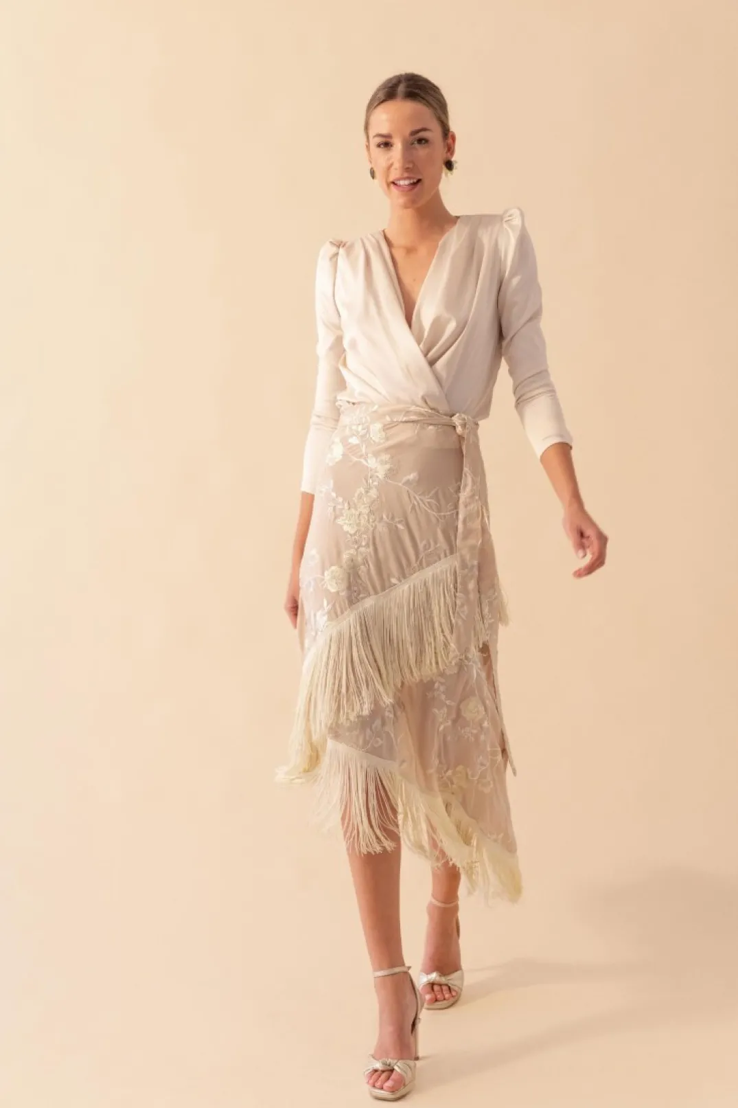 Best FALDA MANILA BEIGE Faldas