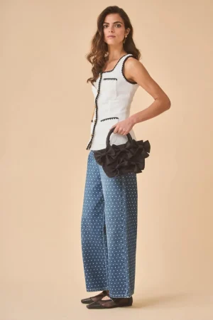 Outlet PANTALON ELSA DENIM NEGRO Pantalones