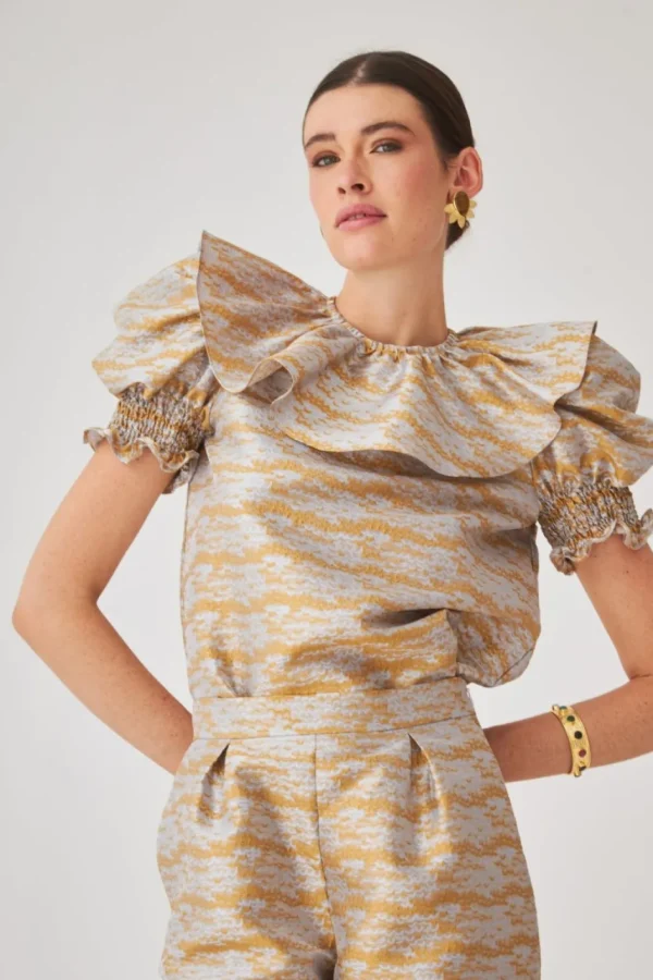 Cheap TOP FIESTA SOLMETTO DORADO Tops | Total look