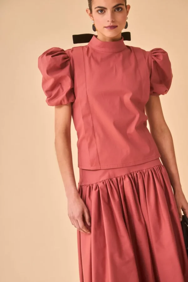 Discount TOP FLORITA TERRACOTA Tops | Total look