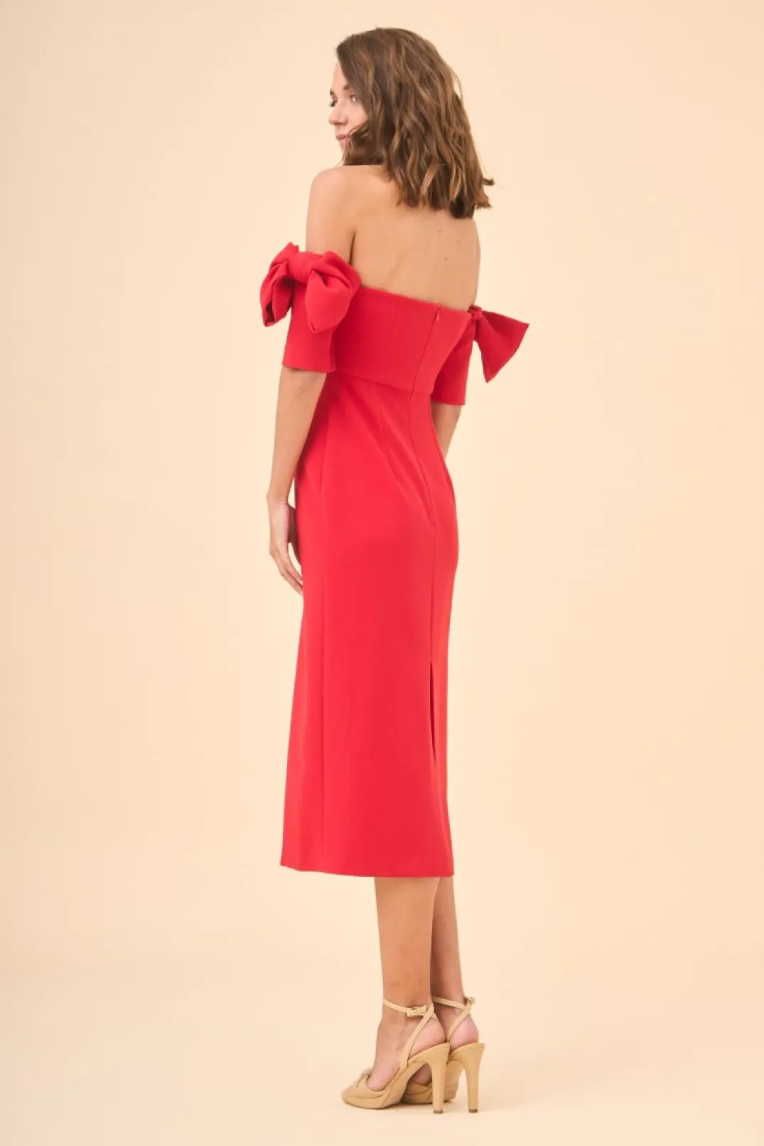 Shop VESTIDO ADIRANEROJO Vestidos midi