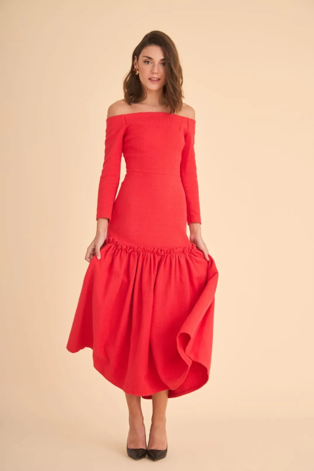 Discount VESTIDO AFRICA ROJO Vestidos midi