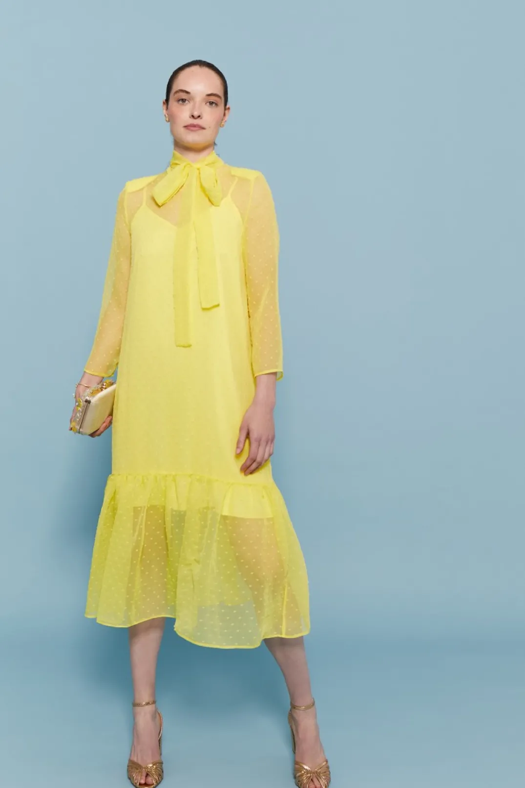 Best VESTIDO CLEOTEAMARILLO Vestidos midi