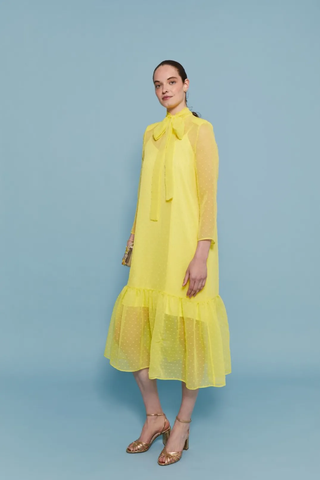 Best VESTIDO CLEOTEAMARILLO Vestidos midi