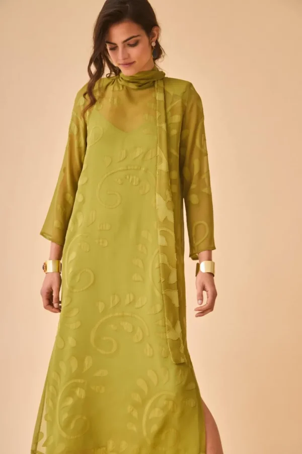 Store Vestido Dhalia Oliva | Vestidos midi