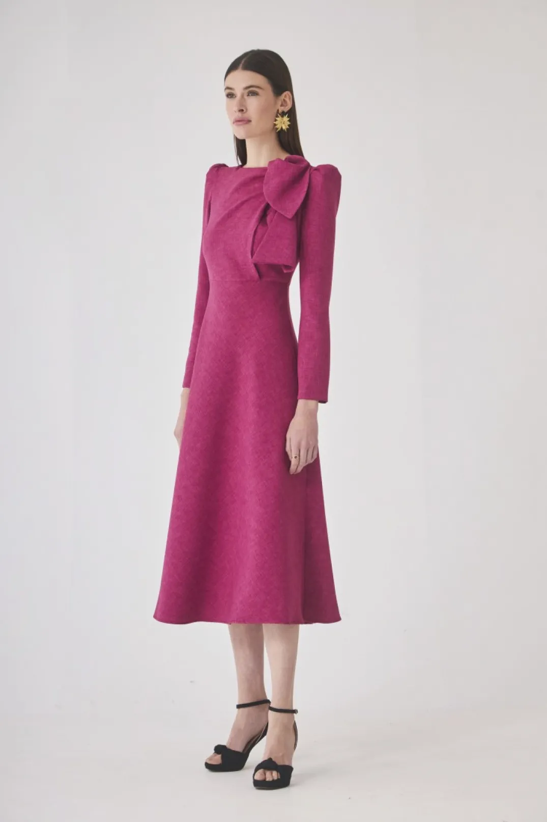 Shop Vestido Gabrieles Fucsia | Vestidos midi