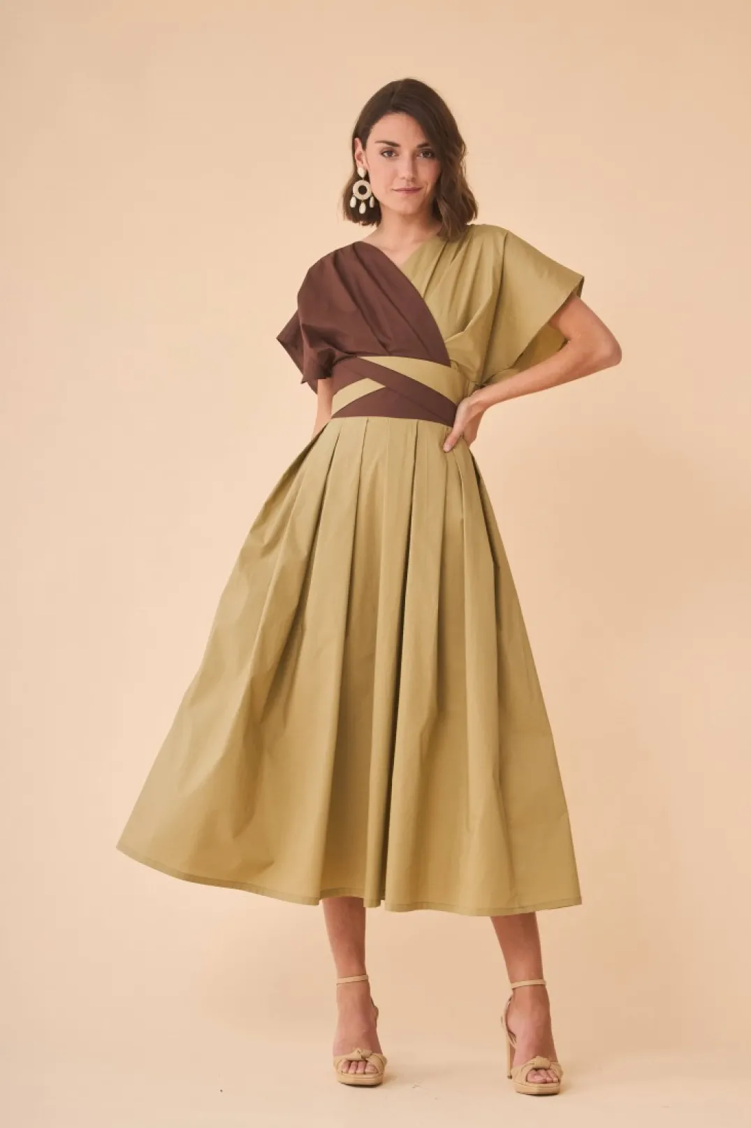 Shop VESTIDO JACQUESBICOLOR Vestidos midi