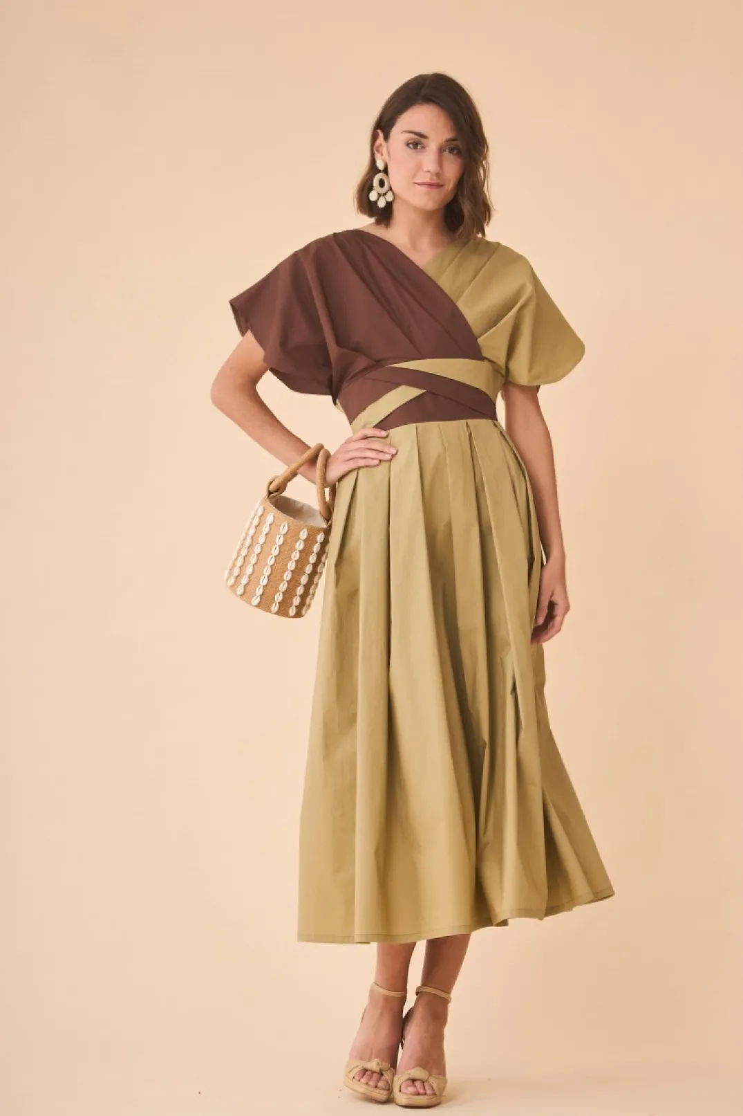 Shop VESTIDO JACQUESBICOLOR Vestidos midi