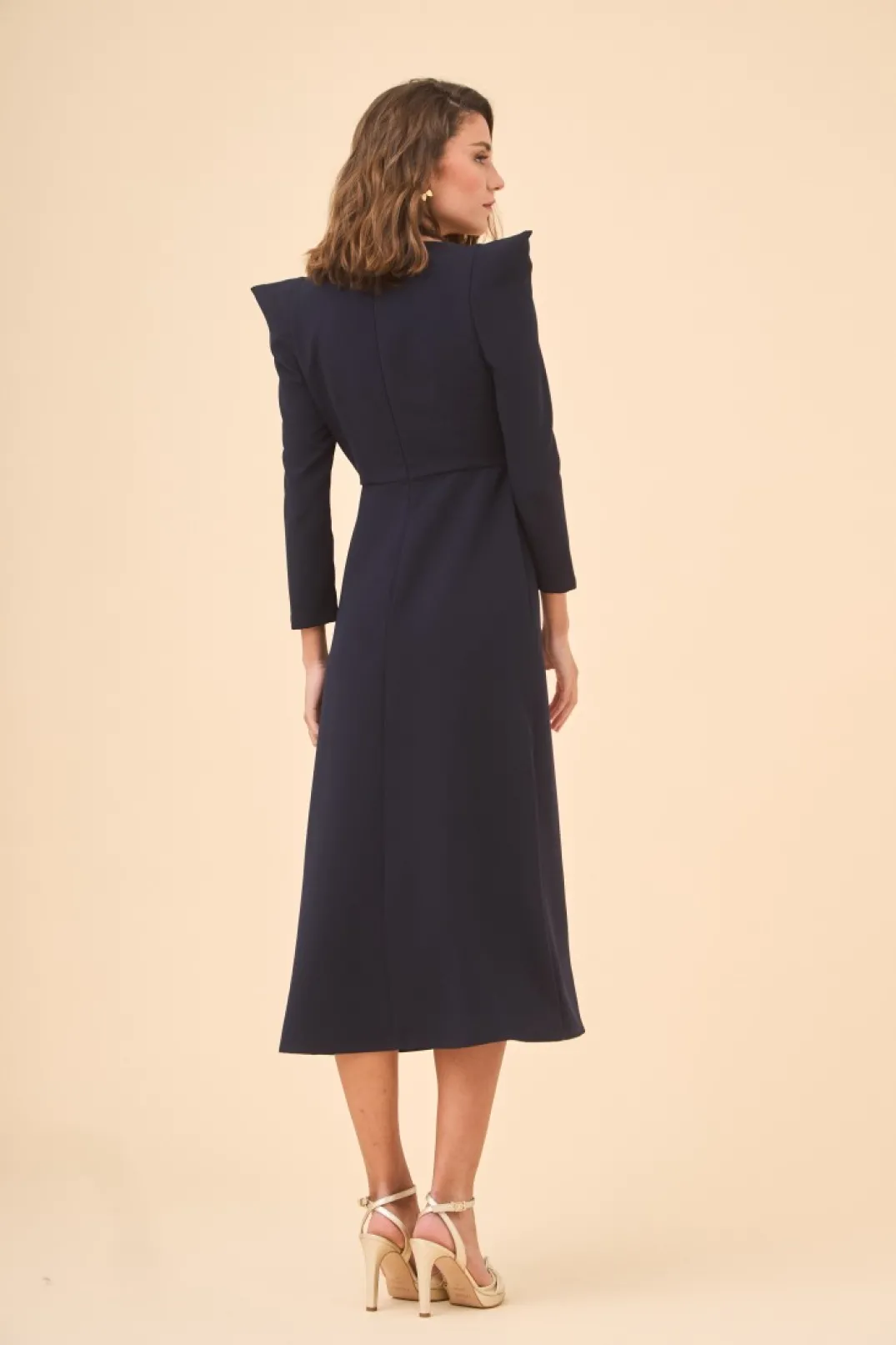 Outlet Vestido Luca Marino Teja | Vestidos midi