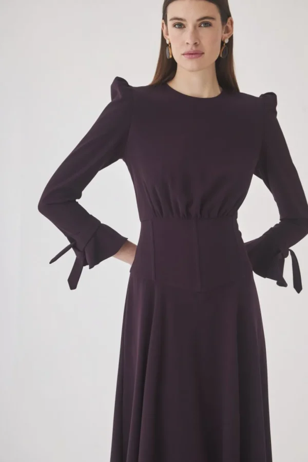 Hot Vestido Maraia Morado | Vestidos midi