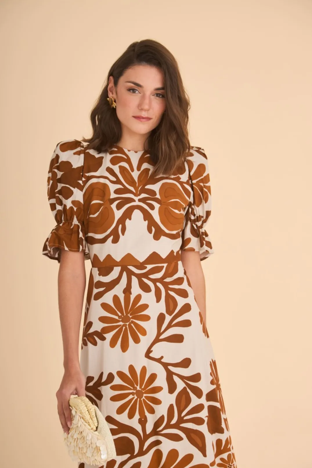 Fashion VESTIDO PALOMAEST. MARRON Vestidos midi