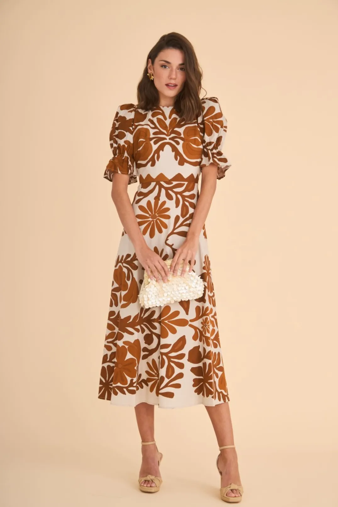 Fashion VESTIDO PALOMAEST. MARRON Vestidos midi