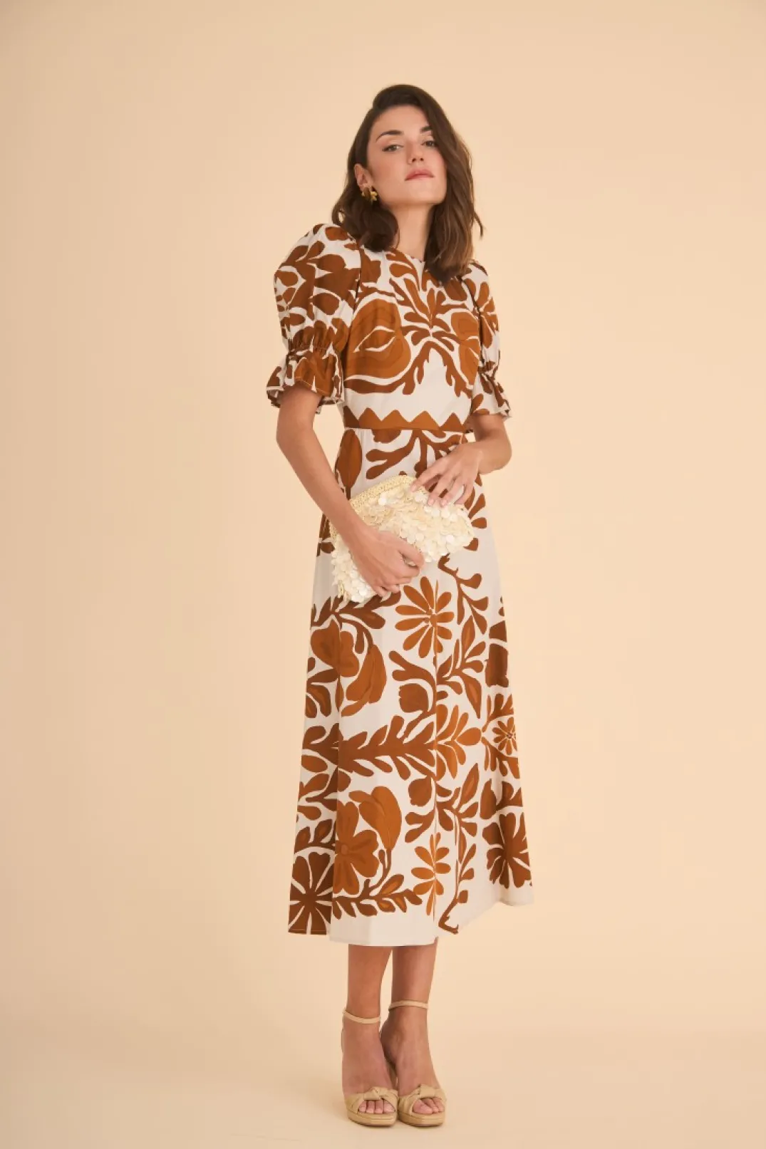 Fashion VESTIDO PALOMAEST. MARRON Vestidos midi