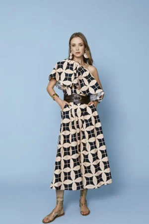 New VESTIDO RAMONAEST. NEGRO Y ROSA Vestidos