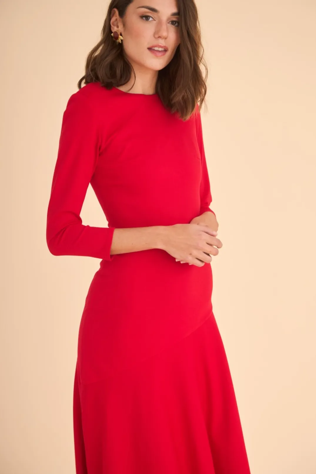 Fashion Vestido Rose Rojo | Vestidos midi