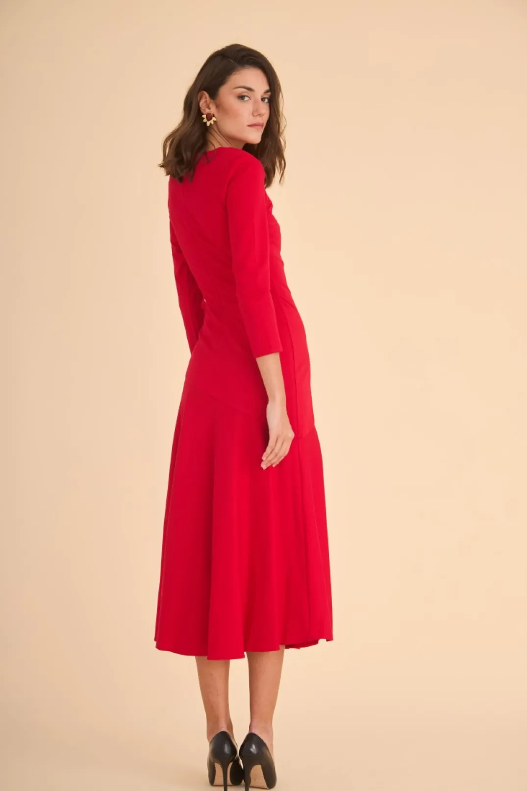 Fashion Vestido Rose Rojo | Vestidos midi