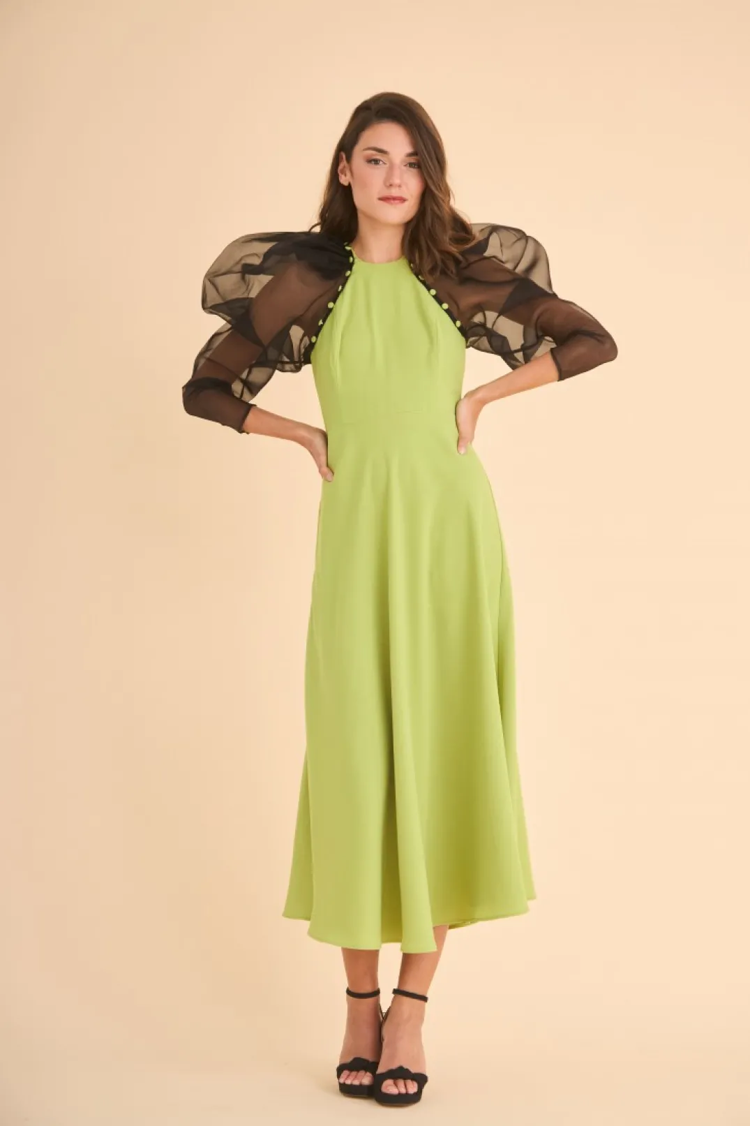 Online VESTIDO VHETEL MB LIMA MARIA BARAZA X COOSY | Vestidos midi